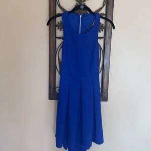 LuLus fit and flare back cutout dress